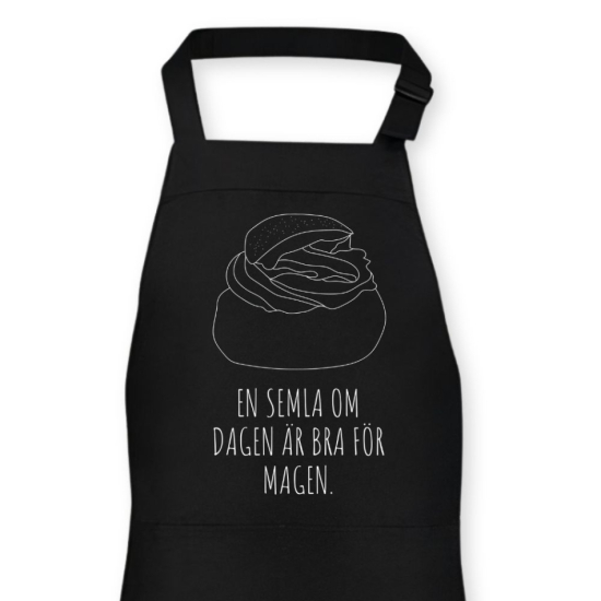 Förkläde: En semla om dagen i gruppen Landshopping.se / Kök & Matlagning / Kökstextilier / Förkläden & grytlappar hos Landshopping (10041_Forklade02)