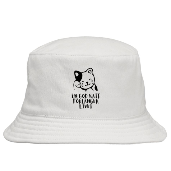 Solhatt: En god katt förlänger livet i gruppen Landshopping.se / Kläder & Skor / Mössor & Hattar hos Landshopping (10041_Katt008)