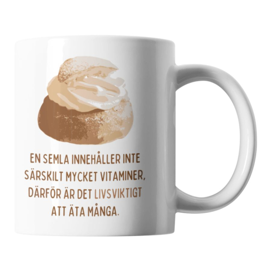 Mugg: Semlor – inte mycket vitaminer i gruppen Landshopping.se / Kök & Matlagning / Dukning & Servering / Muggar & koppar hos Landshopping (10041_Mugg08)