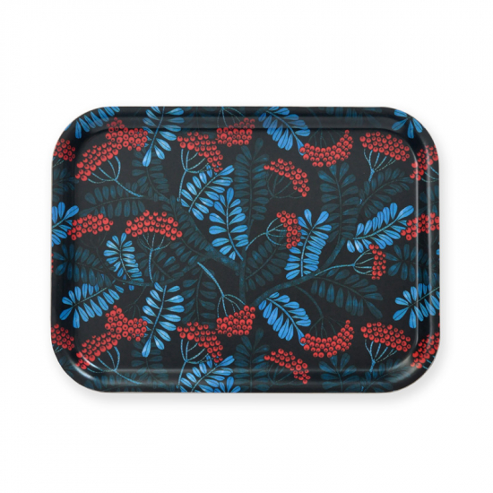 Bricka Rönnbär Blå 27x20 cm i gruppen Landshopping.se / Kök & Matlagning / Dukning & Servering / Brickor, Fat & Skålar hos Landshopping (10083_12007)