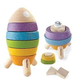 Stapelraket med utomjording - träleksak för barn från Plantoys i gruppen Landshopping.se / Hem & Hantverk / Leksaker hos Landshopping (10093_2200)