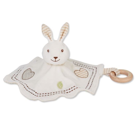 Snuttefilt kanin - babyleksak av ekologisk bomull från EverEarth i gruppen Landshopping.se / Hem & Hantverk / Leksaker hos Landshopping (10093_2331)