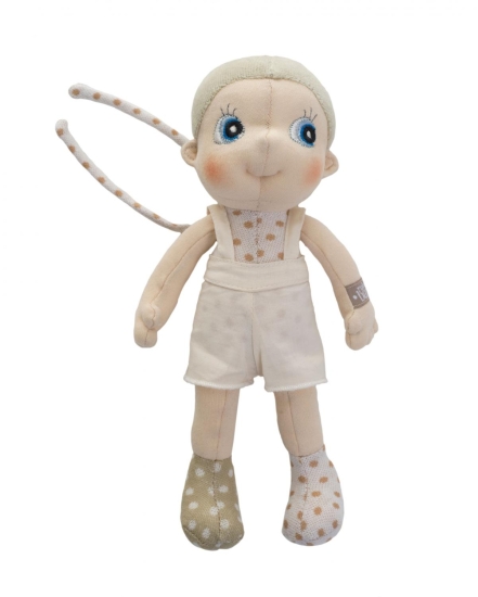 Mjuk ekologisk docka Rubens Mini EcoBuds - Elm 1