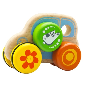 Hundbilen - leksaksbil av trä från 12 månader - Wonderworld toys i gruppen Landshopping.se / Hem & Hantverk / Leksaker hos Landshopping (10093_305)