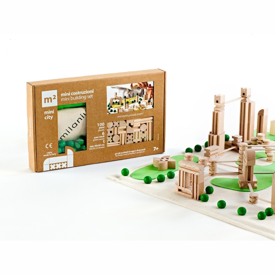 Metro City arkitekt - FSC-märkta träklossar för barn - Milaniwood i gruppen Landshopping.se / Hem & Hantverk / Leksaker hos Landshopping (10093_3089)