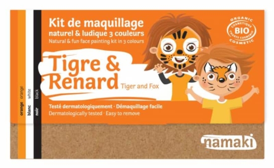 Ekologiska ansiktsfärger för barn - Tiger & Räv (3 st) i gruppen Landshopping.se / Hem & Hantverk / Barn hos Landshopping (10093_3515)