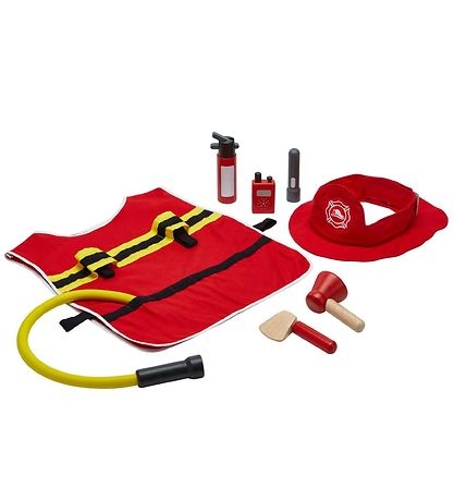 Brandman set i trä och tyg i gruppen Landshopping.se / Hem & Hantverk / Leksaker hos Landshopping (10093_3553)