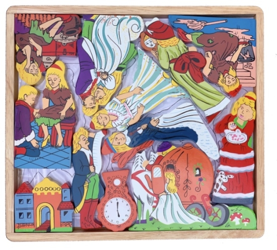 Askungen sagofigurer i trä - rättvist tillverkade i gruppen Familjeshopping.se / Barn & Baby / Leksaker hos Landshopping (10093_3794)