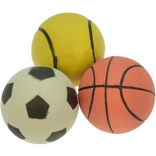 Bollar av naturgummi - 3 stycken i gruppen Familjeshopping.se / Barn & Baby / Leksaker hos Landshopping (10093_3804)