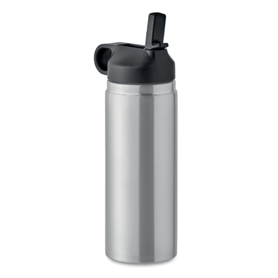 Termoflaska med sugrör - 500ml - Silver i gruppen Landshopping.se / Hem & Hantverk / Klimatsmart hos Landshopping (10093_3891)