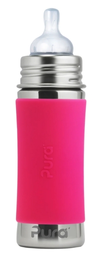 Pura nappflaska 325ml rostfritt stål - pink i gruppen Familjeshopping.se / Barn & Baby / Baby hos Landshopping (10093_3909)