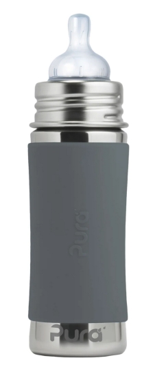 Pura nappflaska 325ml rostfritt stål - slate i gruppen Familjeshopping.se / Barn & Baby / Baby hos Landshopping (10093_3911)