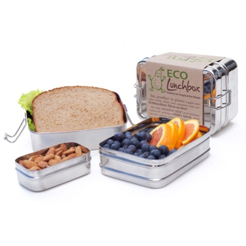 Matlåda 3 i 1 av rostfritt stål 1