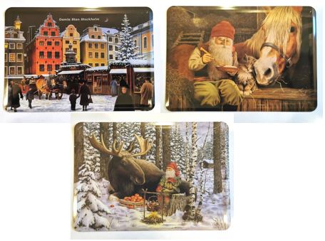 3-pack Julkort i metall av motiv Jan Bergerlind i gruppen Landshopping.se / Hem & Hantverk / Högtider / Jul / Advent hos Landshopping (10096_703JUL3)