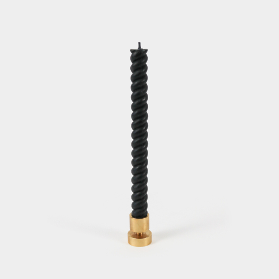 Biwax ljus,2-pack spiral svarta i gruppen Landshopping.se / Hem & Hantverk / Inredning / Ljusstakar & Ljuslyktor hos Landshopping (10096_HU10411)