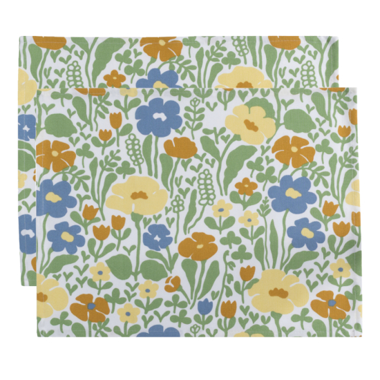 Fauna, bordstablett, gulgrön, 45x34cm 2-pack i gruppen Landshopping.se / Kök & Matlagning / Dukning & Servering hos Landshopping (10104_102084-0432)