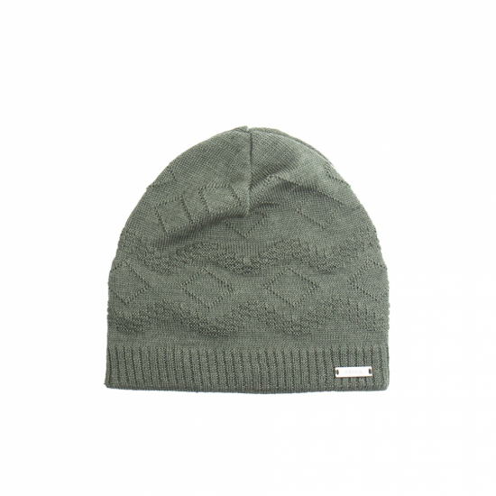 Stickad mössa med windstopper