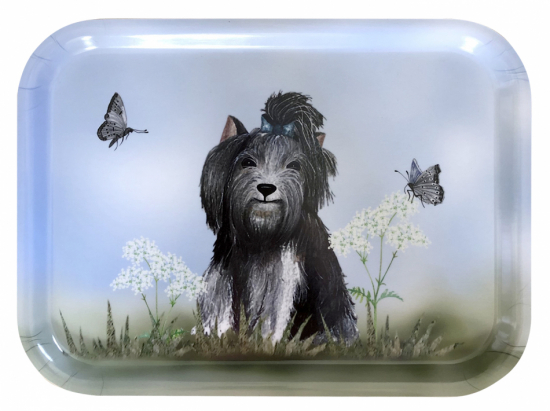 Bricka, Vovve blå tofs, 20x27 cm i gruppen Landshopping.se / Kök & Matlagning / Dukning & Servering / Brickor, Fat & Skålar hos Landshopping (10155_12071)