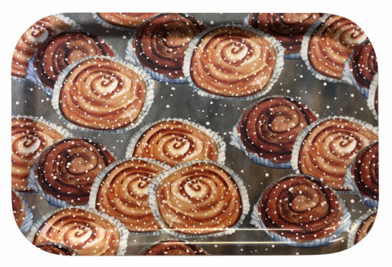 Bricka, Kanelbulle 21x33 cm i gruppen Landshopping.se / Kök & Matlagning / Dukning & Servering / Brickor, Fat & Skålar hos Landshopping (10155_12079)