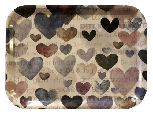 Bricka, Hjärtlig, 20x27 cm i gruppen Landshopping.se / Kök & Matlagning / Dukning & Servering / Brickor, Fat & Skålar hos Landshopping (10155_12107)