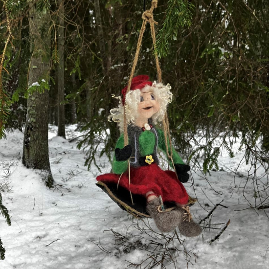 Vätte i ull i gruppen Landshopping.se / Hem & Hantverk / Handarbete / Nålfiltning - tovning hos Landshopping (10229_2025roslagsnissa)