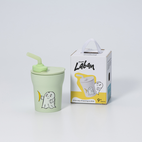 Spöket Laban 1-2-3 Sip! Barnmugg - Keylime i gruppen Familjeshopping.se / Barn & Baby / Äta & Dricka hos Landshopping (10248_LBCPK)