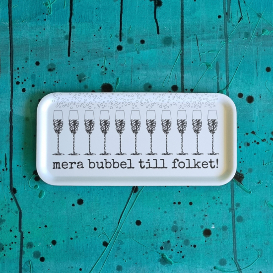 bricka MERA BUBBEL 32x15 cm i gruppen Landshopping.se / Kök & Matlagning / Dukning & Servering / Brickor, Fat & Skålar hos Landshopping (10254_03321506301)