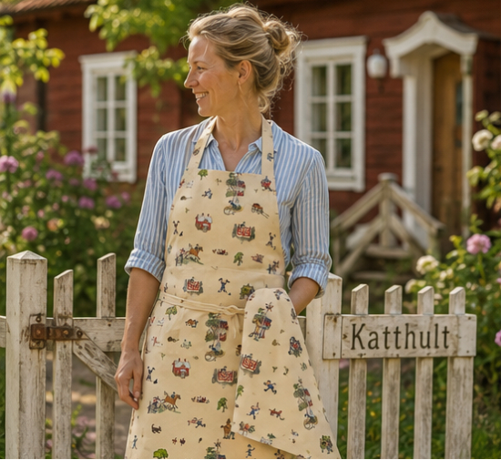 Emil I Katthult förkläde i gruppen Landshopping.se / Kök & Matlagning / Kökstextilier / Förkläden & grytlappar hos Landshopping (10289_3289-53-01-25)