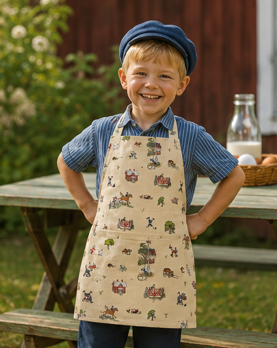 Emil I Katthult barnförkläde 55x65 i gruppen Landshopping.se / Kök & Matlagning / Kökstextilier / Förkläden & grytlappar hos Landshopping (10289_3289-53-02-25)