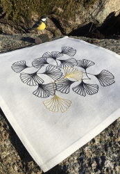 materialsats duk GINKGO