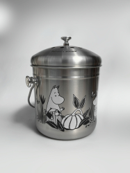 Mumin - hink för matuppsamling, Stainless Steel 4 liter - "Garden Life