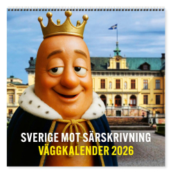 Sverige mot särskrivning – väggkalender 2026