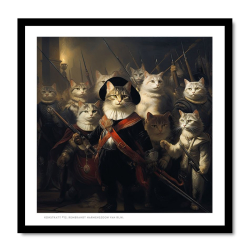 Inramad print (24X24 cm): Konstkatt 12 – Rembrandt