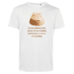T-shirt: Semlor – inte mycket vitaminer (vit)