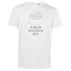 T-shirt: En semla om dagen (vit)
