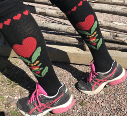 Kompressionsstrumpa kurbits svart strl. 43-45