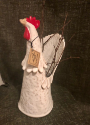 Tupp Vas i stengods, Vit 