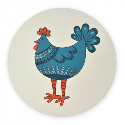 Grytunderlägg Tupp Turkos