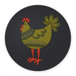 Grytunderlägg Tupp Grön