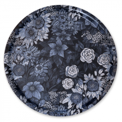 Bricka Old Flowers Blues 38 cm