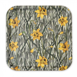 Bricka Vårpärlor vårgrön-gul 32x32