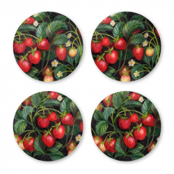 Glasunderlägg Jordgubbslandet