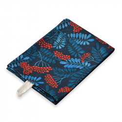 Kökshandduk Rönnbär Blå