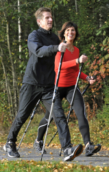 Gång/Träningsstavar med 6 kilos inbyggt motstånd - Bungy Pump Energy