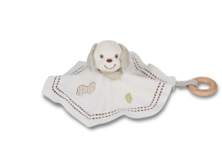 Snuttefilt hund - babyleksak av ekologisk bomull från EverEarth