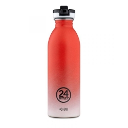 Vattenflaska stål 500 ml med sportkork Coral Pulse - 24Bottles