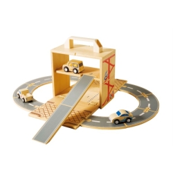 Boxset bil - bilbana och leksaksbilar av trä