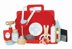 Läkarväska barnleksak med träinstrument från Le Toy Van