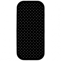 Badkarsmatta av fair trade naturgummi Black - Fair Zone