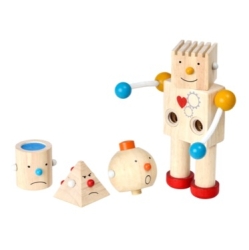 Bygg en robot - träleksak för barn från Plantoys